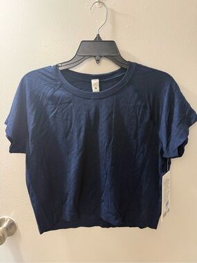 Lululemon Swiftly Navy Short Sleeve Women's Top